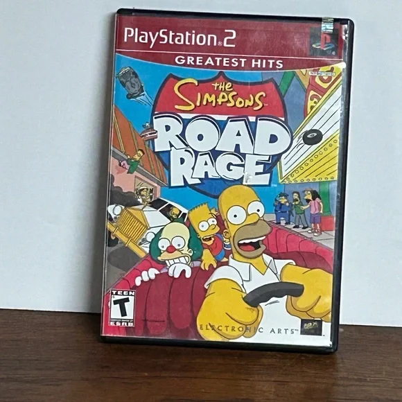 Vintage PlayStation 2 Video Game The Simpsons Road Rage - Picture 1 of 4
